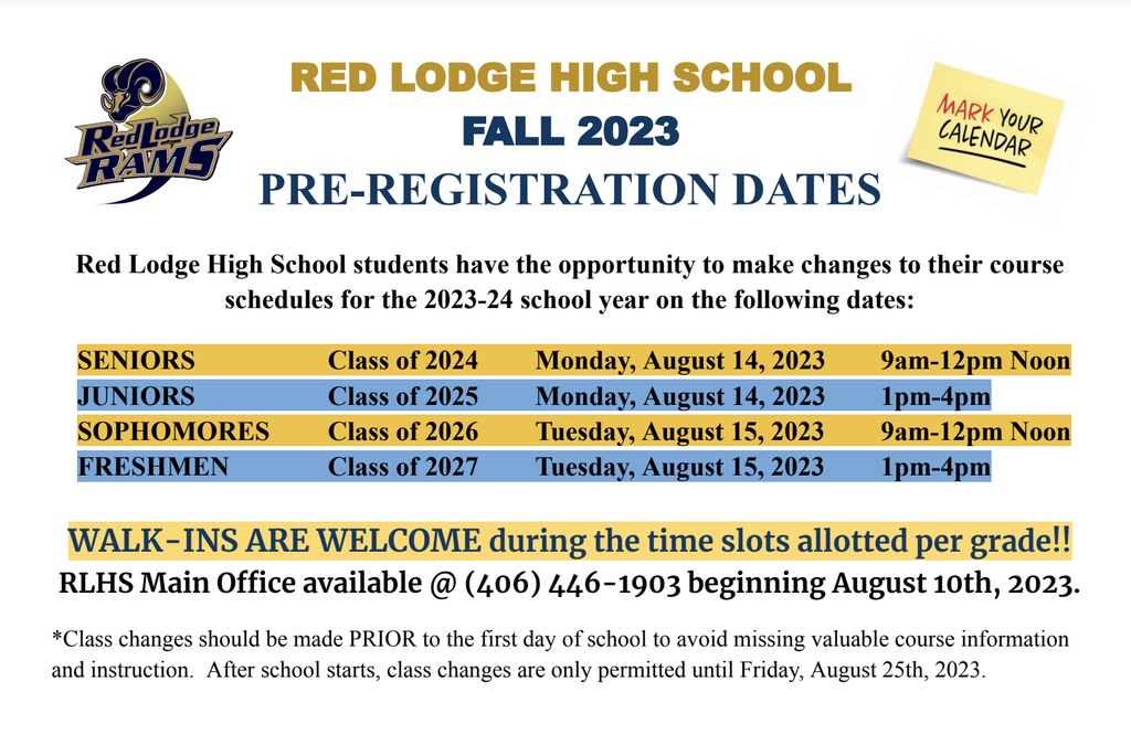 RLHS Pre Registration